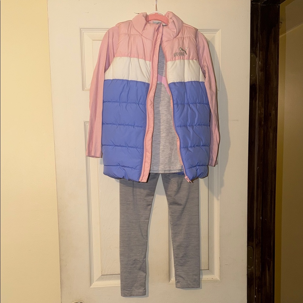 Puma Pink and Blue Kids Matching Set